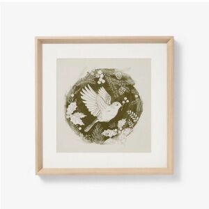 16x16 Dove Framed Wall Art Print Christmas- THRESHOLD With STUDIO MCGEE